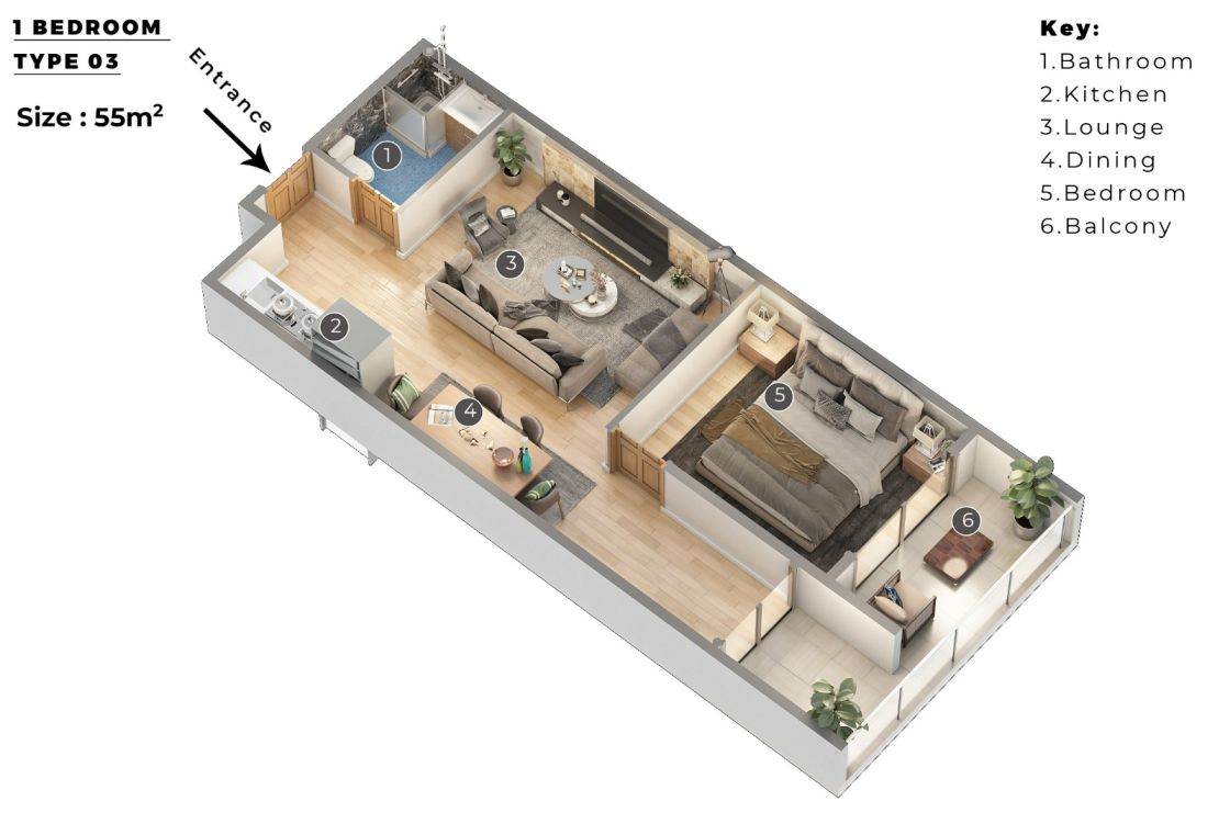 1 Bedroom Type 4