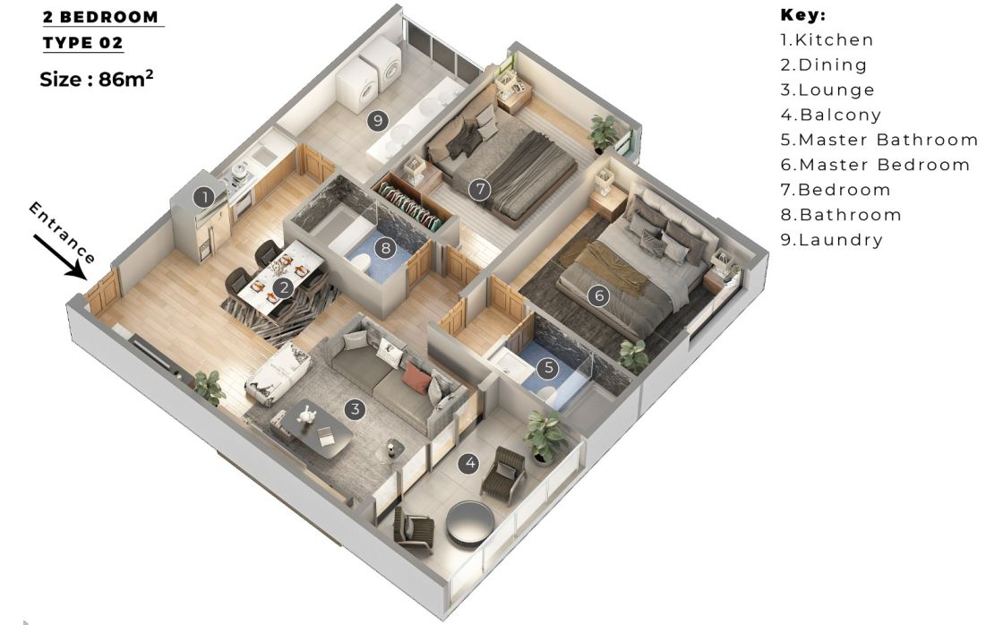 2 Bedroom Type 2